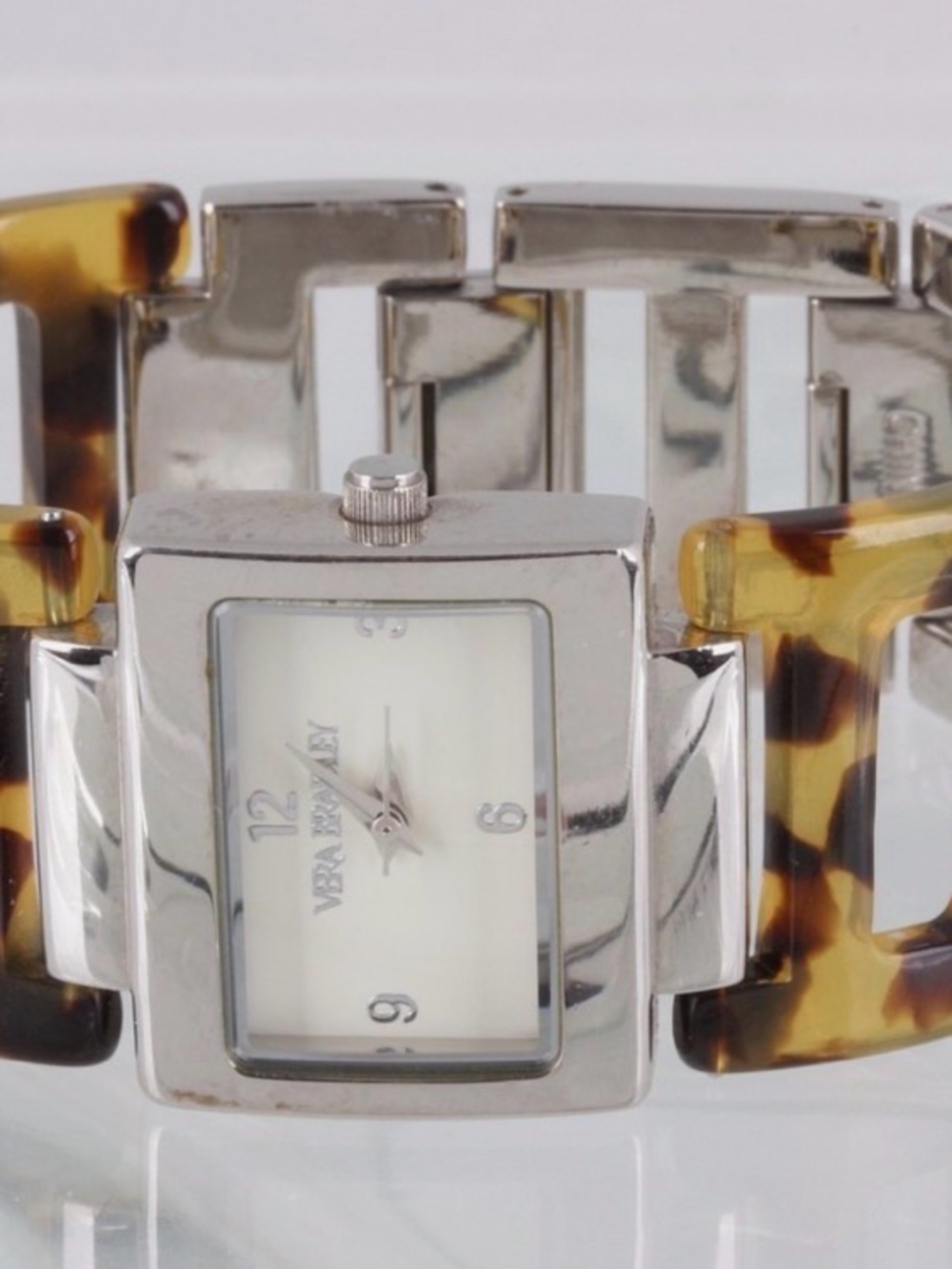 Vera Bradley Kensington Faux Tortoise Shell Link Watch NWT - Picture 3 of 4